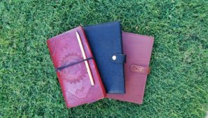 Leather wrap notebook